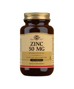 Solgar - Zink 50 mg - 100 tabletten