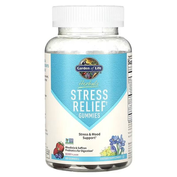 Garden of Life - Stressverlagende Gummies, Bessensmaak - 60 gummies