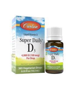 Carlson Labs - Super Dagelijkse D3, 4000 IE - 10 ml