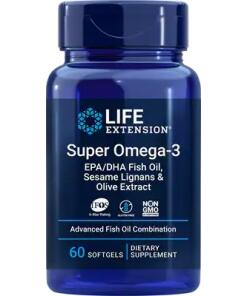Life Extension - Super Omega-3 EPA/DHA met Sesamlignanen en Olijfextract - 60 Softgels