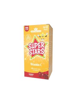 Natures Aid - Super Stars Vitamine C met Kersensmaak (60 Kauwtabletten)