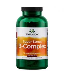 Swanson - Super Stress B-complex met vitamine C - 240 capsules
