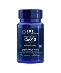 Life Extension - Super Ubiquinol CoQ10 met Verbeterde Mitochondriale Ondersteuning, 100mg - 60 Softgels