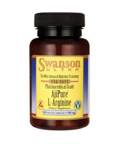 Swanson - AjiPure L-Arginine, 500 mg - 60 vegetarische capsules