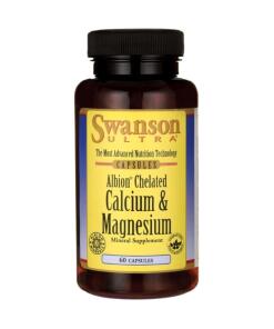 Swanson - Albion Calcium & Magnesium - 60 capsules