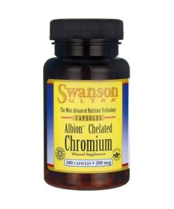 Swanson - Albion Gecheleerd Chroom, 200 mcg - 180 capsules