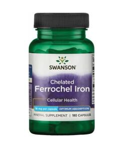 Swanson - Albion Ferrochel IJzer, 18 mg - 180 capsules