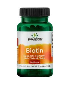 Swanson - Biotine, 5000 mcg - 100 capsules