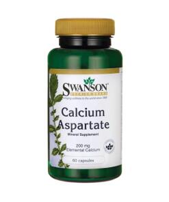 Swanson - Calciumaspartaat, 200 mg elementair calcium - 60 capsules