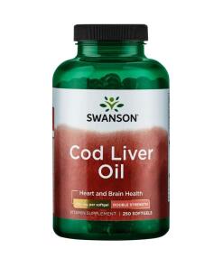 Swanson - Kabeljauwleverolie, 700 mg Dubbele Sterkte - 250 Zachte Capsules