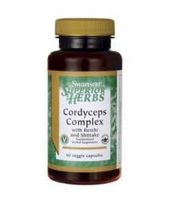 Cordyceps Complex avec Reishi et Shiitake - 60 vcaps