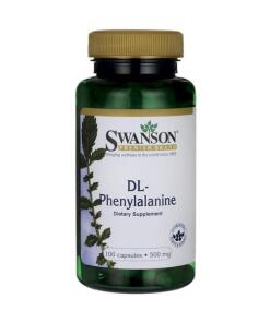 Swanson - DL-Fenylalanine, 500 mg - 100 capsules