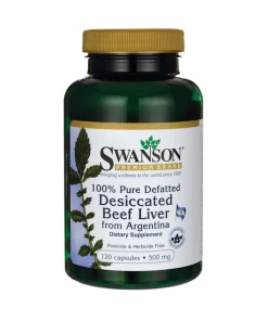 Foie de bœuf desséché, 500mg 100% Pur Dégraissé - 120 caps