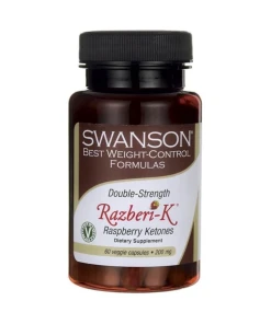 Swanson - Dubbele Sterkte Frambozen-Ketonen, 200 mg - 60 Vegetarische Capsules
