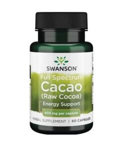Full Spectrum Cacao (cacao brut), 400mg - 60 caps