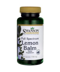 Swanson - Volledig Spectrum Citroenmelisse, 500 mg - 60 Capsules