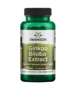 Extrait de Ginkgo Biloba, 120mg - 100 vcaps