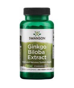 Extrait de Ginkgo Biloba, 120mg - 100 vcaps