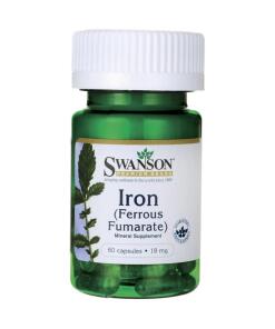 Swanson - IJzer (Ijzerfumaraat), 18 mg - 60 Capsules