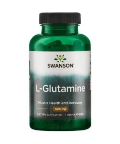 Swanson - L-Glutamine, 500 mg - 100 capsules