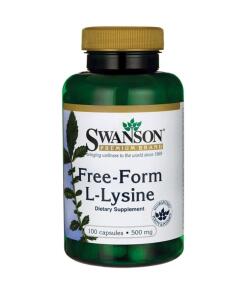 Swanson - Lysine, 500 mg in vrije vorm - 100 capsules