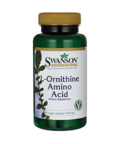 Acide aminé de L-Ornithine, 500mg - 60 vcaps