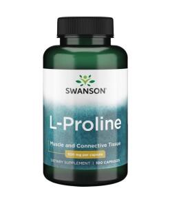 Swanson - L-Proline, 500 mg - 100 capsules