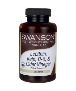Lécithine, Kelp, B-6, et vinaigre de cidre - 240 tabs