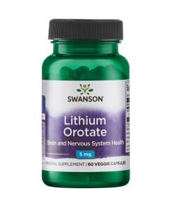 Orotate de lithium, 5mg - 60 vcaps