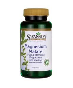 Swanson - Magnesiummalaat, 150 mg elementair magnesium - 60 tabletten