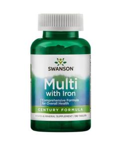 Swanson - Multi met IJzer - Eeuw Formule - 130 Tabletten