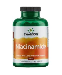 Swanson - Niacinamide, 500 mg - 250 capsules