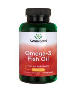 Huile de poisson oméga-3, citron - 150 softgels