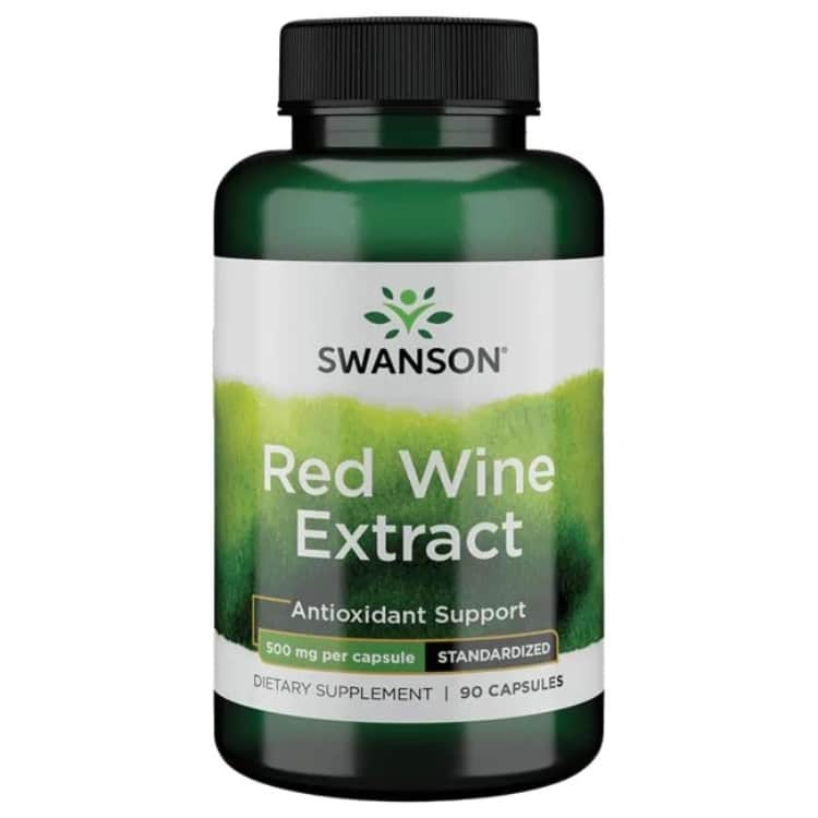 Swanson - Rode Wijn Extract, 500 mg - 90 Capsules