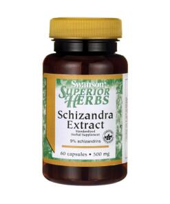 Extrait de Schizandra, 500mg - 60 caps
