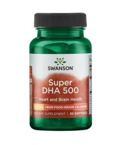 Super DHA 500 provenant de calmar de qualité alimentaire - 30 gélules molles