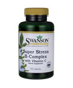 Swanson - Super Stress B-complex met vitamine C - 100 capsules