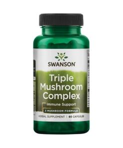Swanson - Gestandaardiseerd Complex van Driedubbele Paddenstoelen - 60 capsules