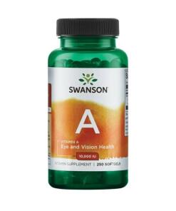 Swanson - Vitamine A, 10.000 IE - 250 Zachte Capsules