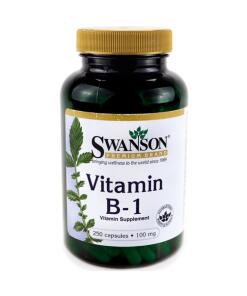 Swanson - Vitamine B-1 (Thiamine), 100 mg - 250 capsules