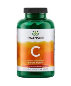 Swanson - Vitamine C met Rozenbottel Extract - Langdurige Afgifte, 1000 mg - 250 Tabletten