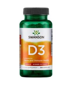 Vitamine D-3, 2000 IU - 250 caps