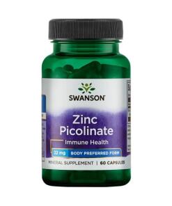 Picolinate de zinc forme préférée du corps, 22mg - 60 caps