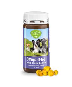 Tierlieb - Omega-3-6-9 Lijnzaadolie Capsules voor Honden (180 capsules)