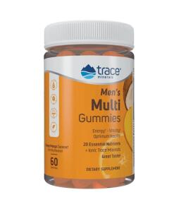 Minéraux essentiels - Gommes multivitaminées pour hommes, orange mangue noix de coco - 60 gommes