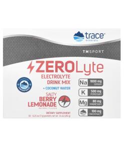 Minéraux Trace - ZEROLyte, Limonade aux Baies Salée - 30 sachets