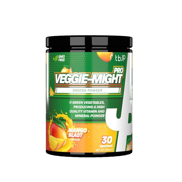 Getraind door JP - Veggie-Might Pro, Mango Blast - 450 g
