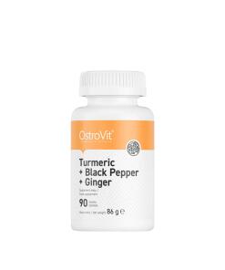 OstroVit - Kurkuma + Zwarte Peper + Gember (90 Tabletten)