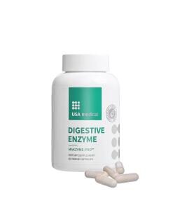 Enzymes digestives médicales des États-Unis (60 capsules)