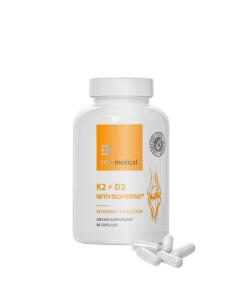 USA Medical - K2+D3 met Bioperine (60 capsules)